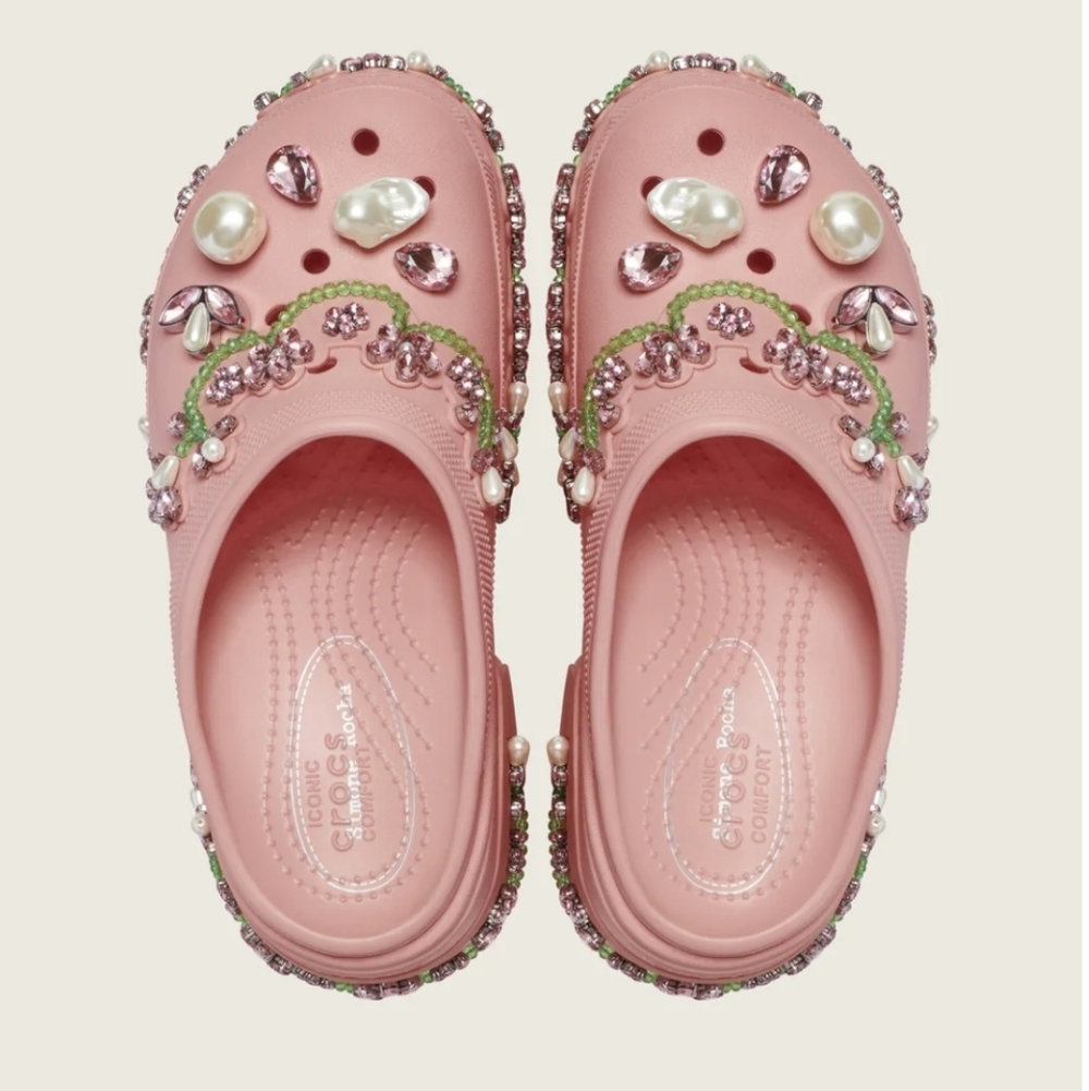 Simone Rochas × Crocs Siren Clog SS25 Powder Pink W9/M7 - Picture 2 of 11